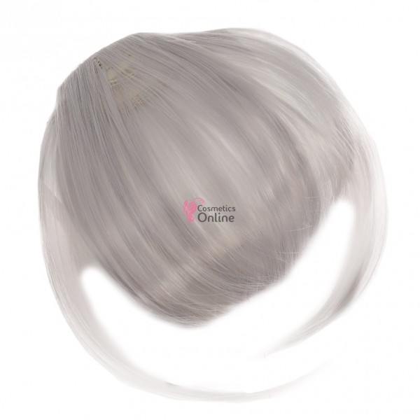 Breton din par artificial cu clips AP411 Argintiu (Silver) cu suvite lateral